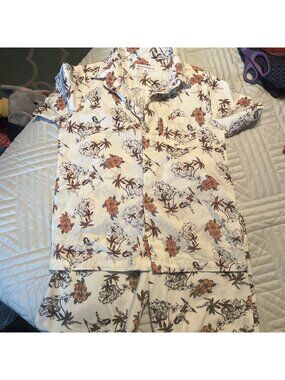 Boys matching outfit Grayson Threads medium 8-10 hawaiian button down luau set